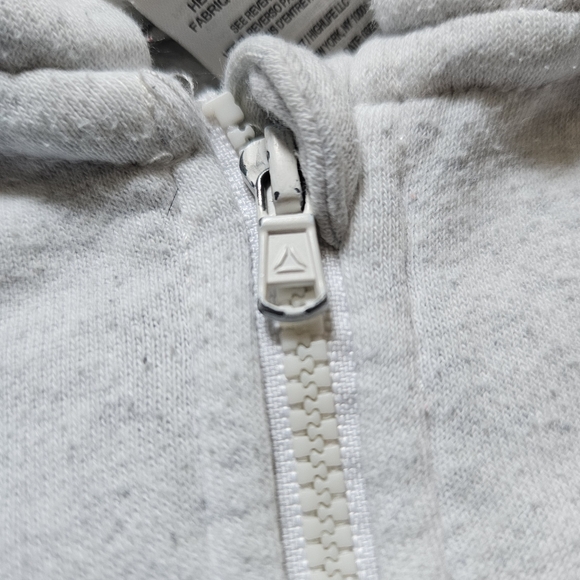 Reebok Gray Hoodie with Pink Logo - Picture 2 of 7